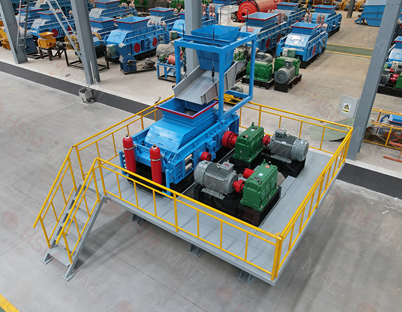 液压对辊制砂机专破铁矿石/铜矿/锰矿/金矿,细碎效率提升