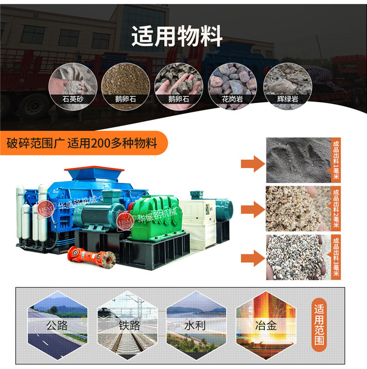 砖厂用对辊破碎机