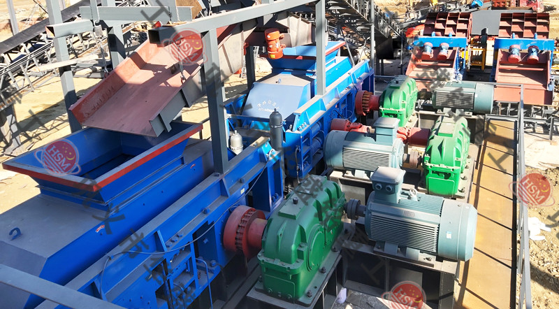 石子制砂机安装现场